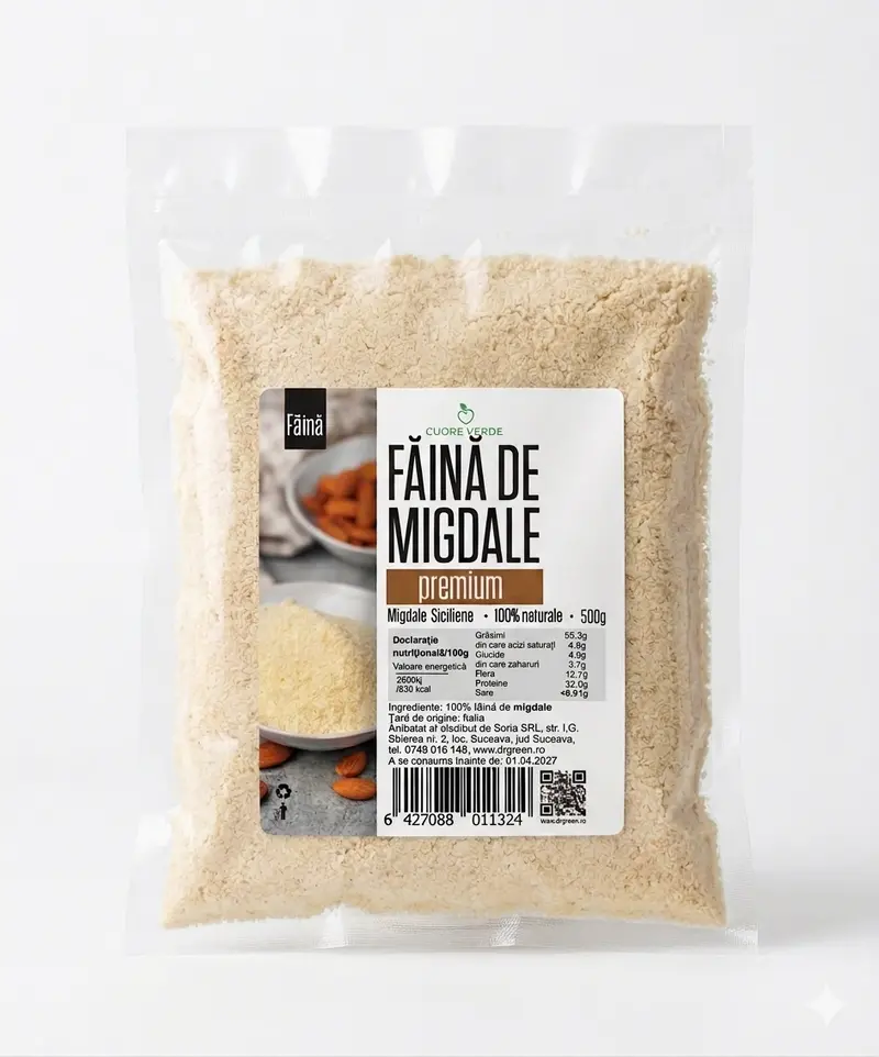 Faina de migdale Siciliene 500g Cuore Verde