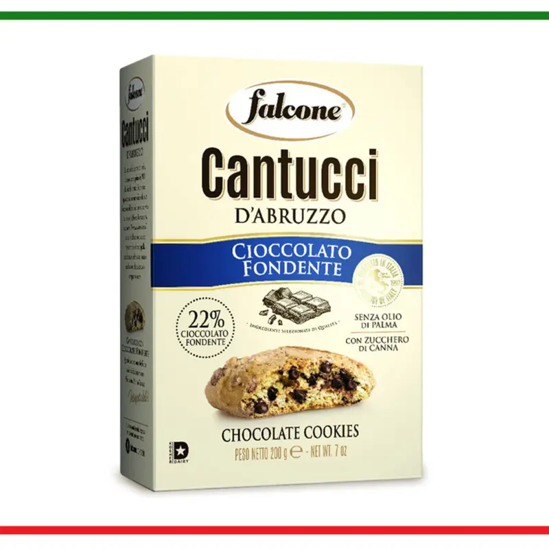 Falcone biscuiti Cantucci cu ciocolata neagra 200g