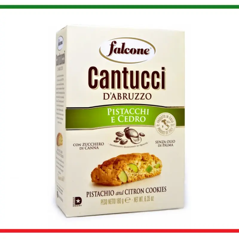 Falcone biscuiti Cantucci cu fistic si cedru 180g