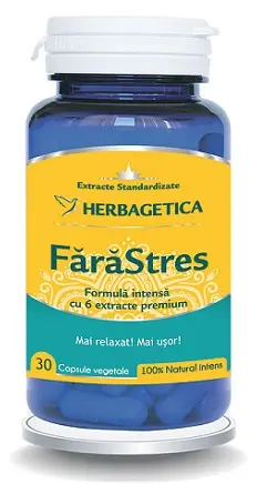 Fără Stres 30 capsule – Herbagetica - Sistem nervos