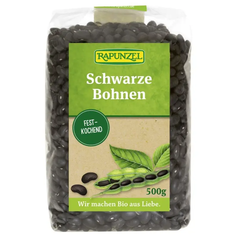 Fasole neagra bio, 500g