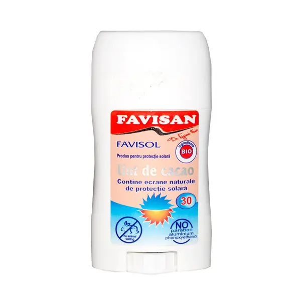 Favisol produs pentru protectie solara cu unt de cacao 60g Favisan