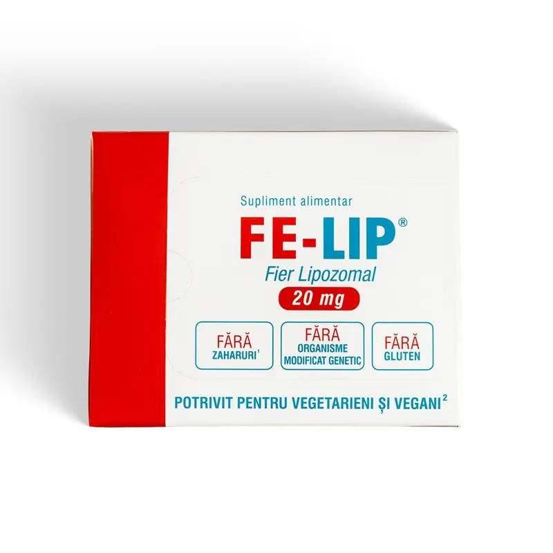 Fe-Lip Fier Lipozomal 20 mg 30 plicuri – Naturali Prod