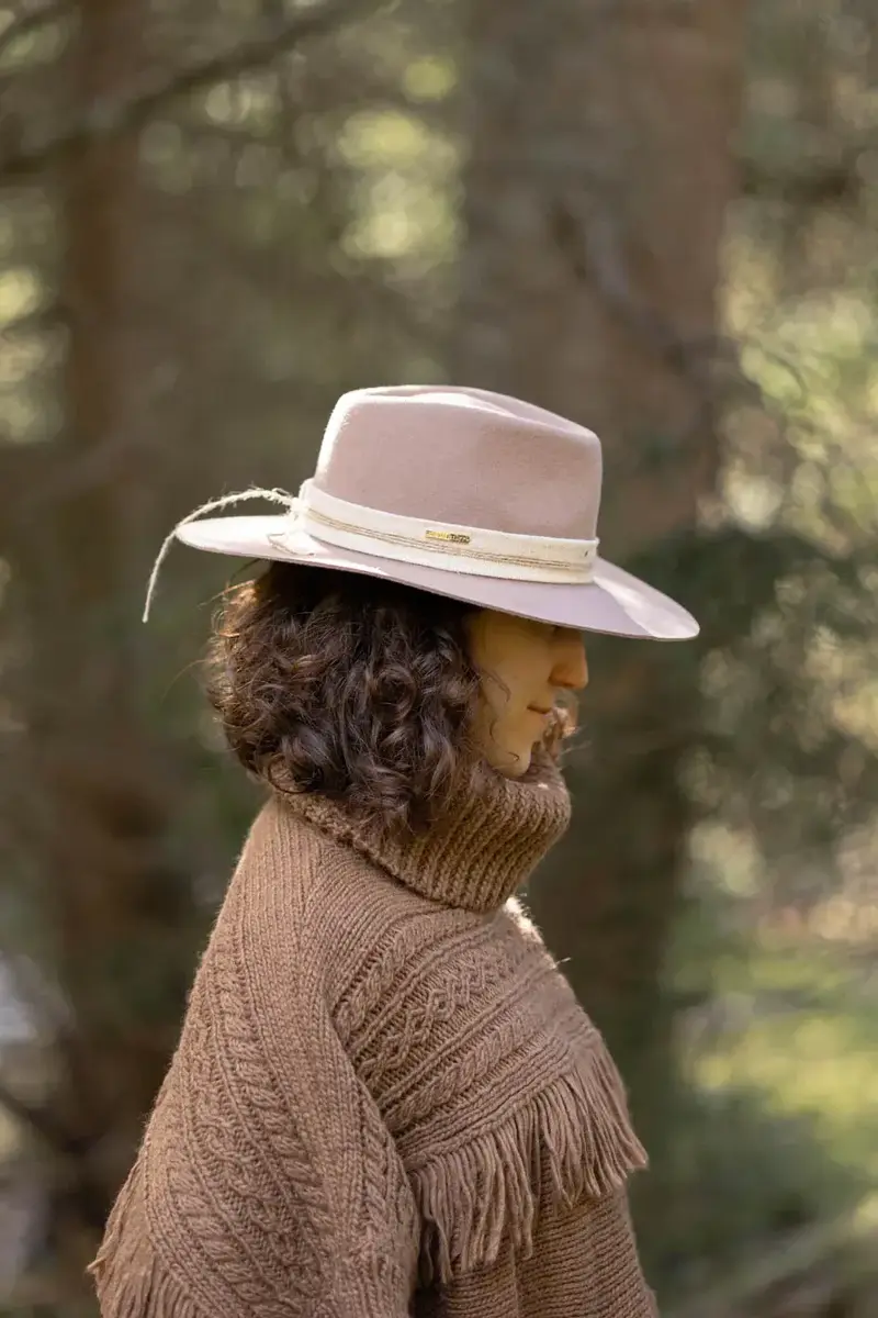 Fedora pălărie - Bej