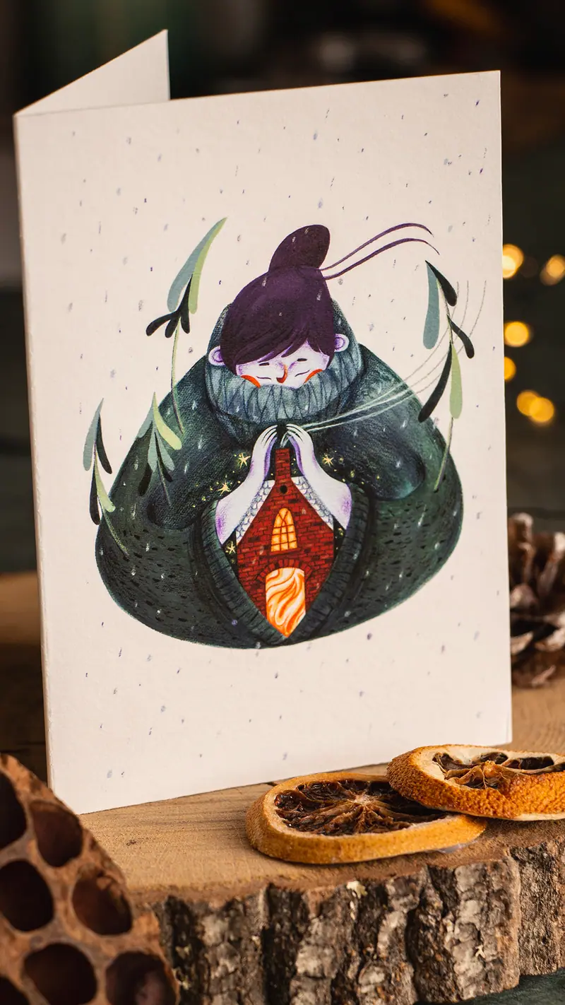 Felicitare Giclée "Dorul"
