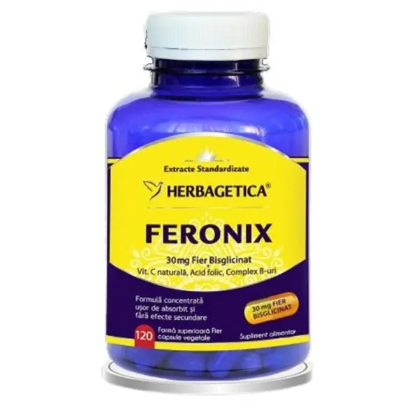 Feronix 120 capsule – Herbagetica - Mai puțină oboseală