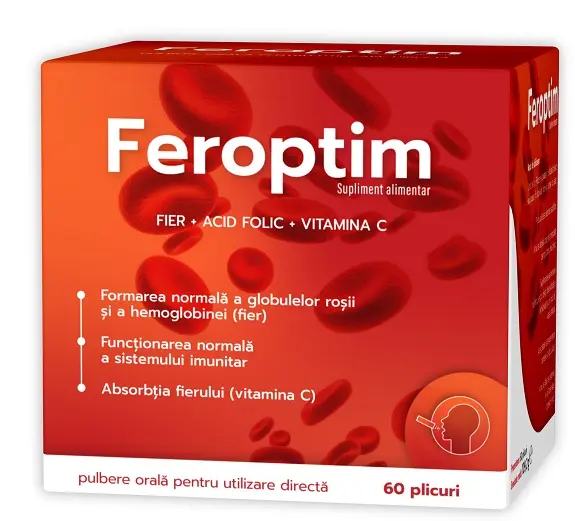 Feroptim 60 plicuri – Zdrovit - Mai puțină oboseală