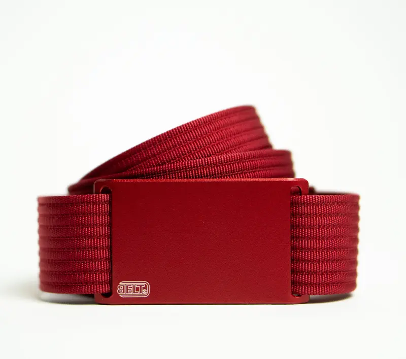 FIRE - Curea rosie BELT cu catarama metalica