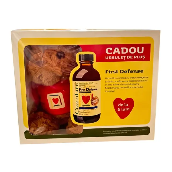 First Defense 118 ml + ursuleț – ChildLife Essentials - Măslin