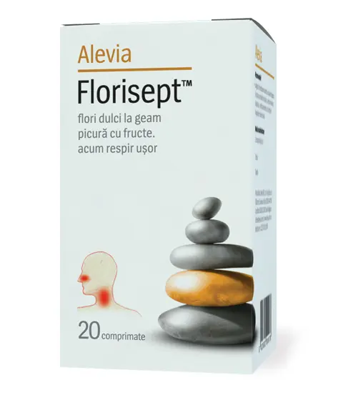 Florisept 20 comprimate masticabile – Alevia - Gust mentolat