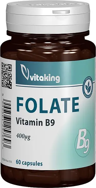 Folat Organic 400 µg 60 capsule – Vitaking - Formarea sângelui