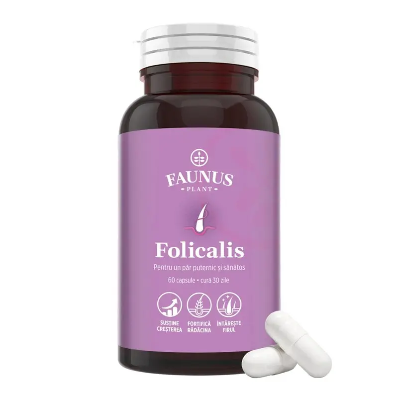 Folicalis 60 capsule – Faunus Plant - Păr, piele, unghii
