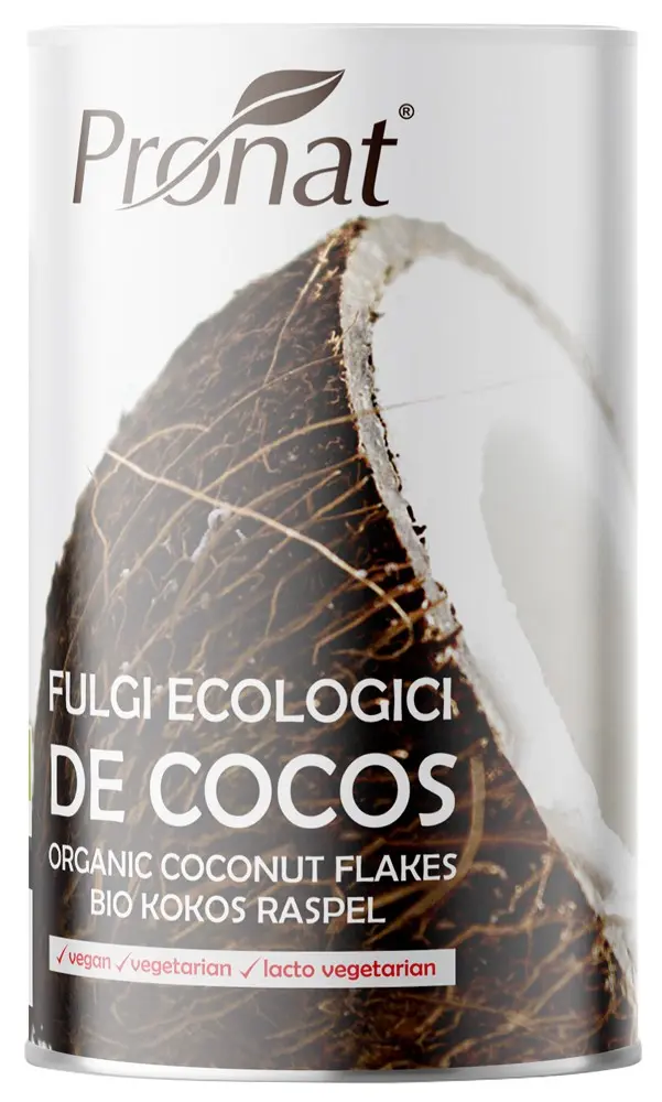 Fulgi de cocos bio, 380g Pronat