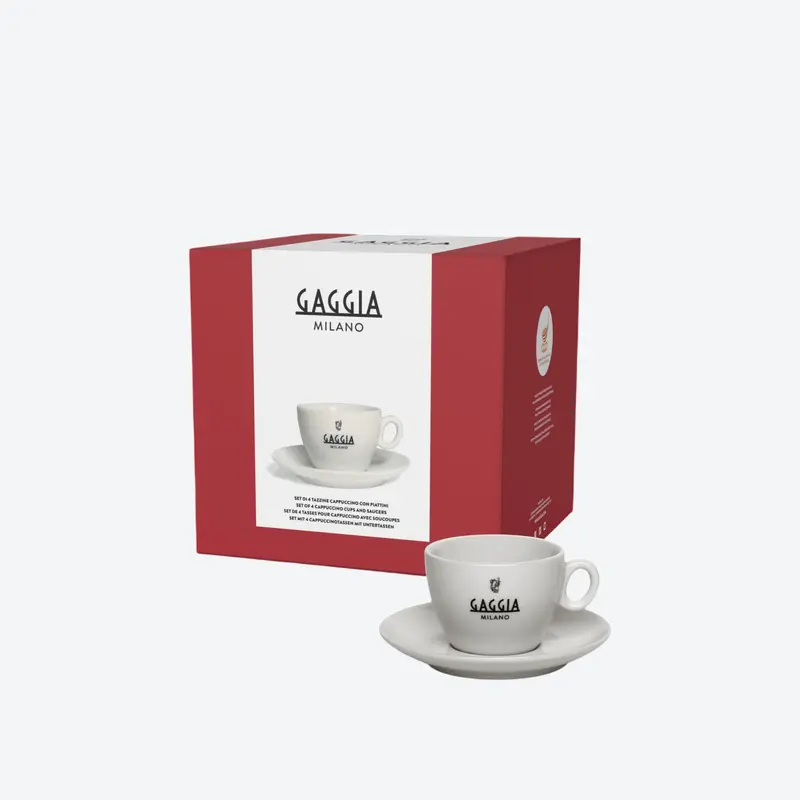 GAGGIA, Set cești cappuccino cu farfurie