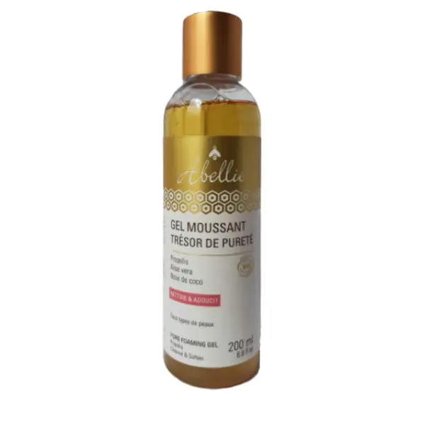 Gel bio spumant de curățare cu propolis și aloe vera 200ml Abellie