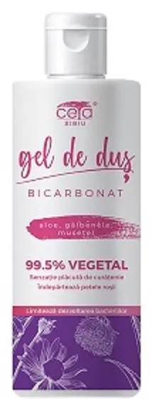 Gel de duș 99,5% vegetal cu bicarbonat 200 ml – Ceta