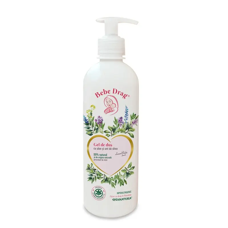 Gel de duș cu aloe și unt de shea 500 ml – Bebe Drag
