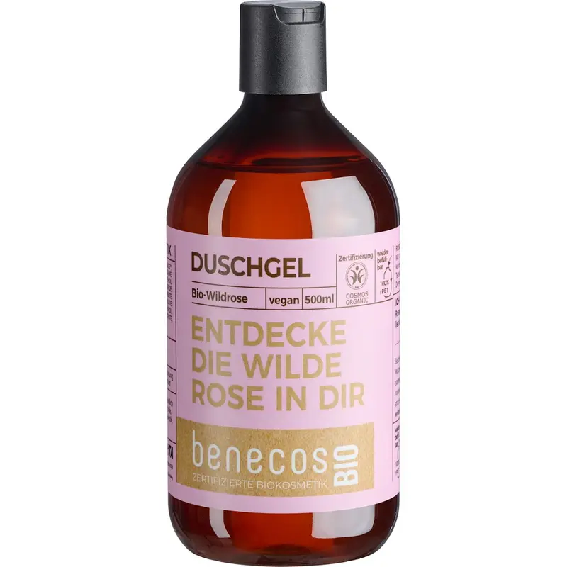 Gel de dus cu trandafir salbatic bio, 500ml