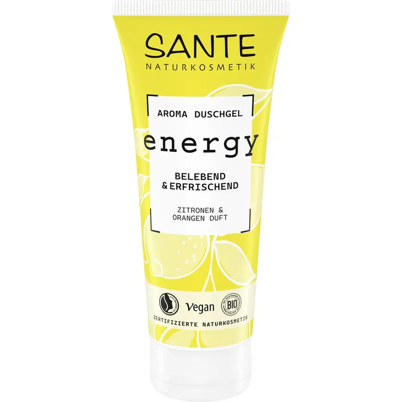 Gel de dus Energy cu lamaie si portocala, 200ml | Sante