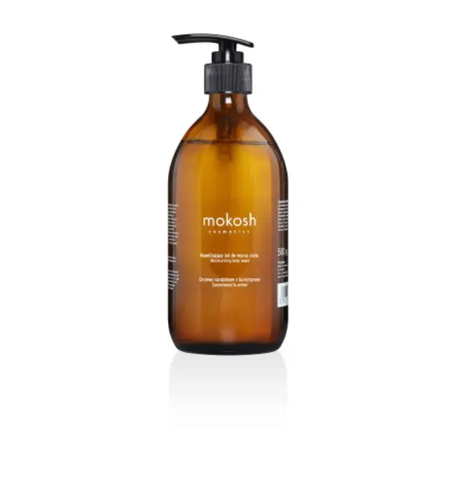 Gel de dus hidratant lemn de santal si chihlimbar 500g Mokosh