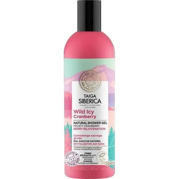Gel de dus natural pentru pielea uscata -Taiga Siberica  270 ml