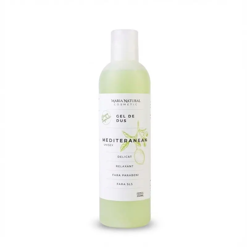 Gel de dus natural, unisex, delicat – mediteranean
