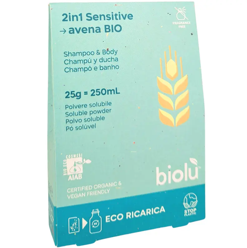 GEL DE DUS - SAMPON SENSITIVE BIO PUDRA ECO-REFILL 25G
