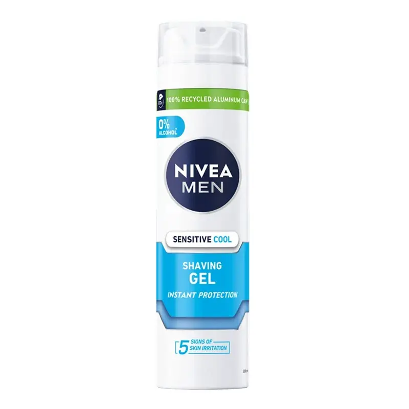 Gel de ras Sensitive 200 ml – Nivea Men - Ras confortabil