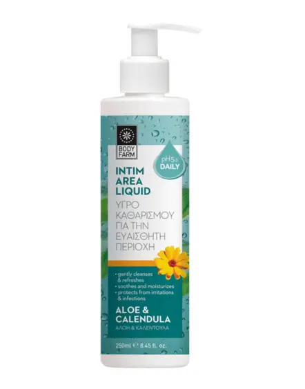 Gel intim cu aloe vera si galbenele 250ml Body Farm