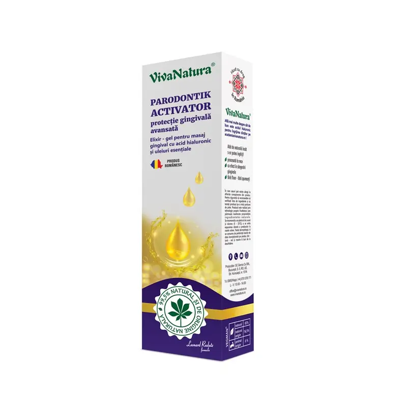 Gel masaj gingival Parodontik Activator 15 ml – VivaNatura