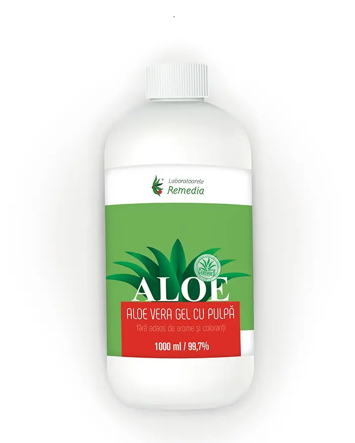 Gel natural de aloe vera de băut 1000 ml – Remedia