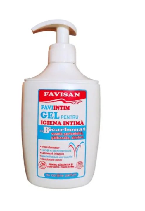 Gel pentru igiena intima cu bicarbonat 300 ml Favisan