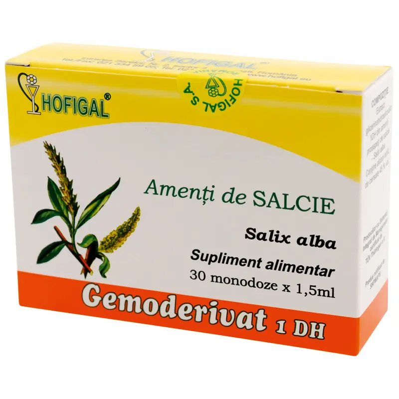 Gemoderivat din amenți de salcie 30 monodoze x 1,5 ml – Hofigal