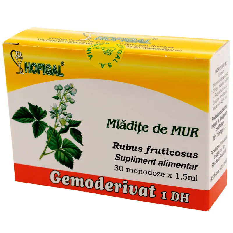 Gemoderivat din mlădițe de mur 30 monodoze x 1,5 ml – Hofigal