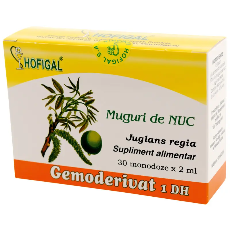 Gemoderivat din muguri de nuc 30 monodoze x 2,0 ml – Hofigal