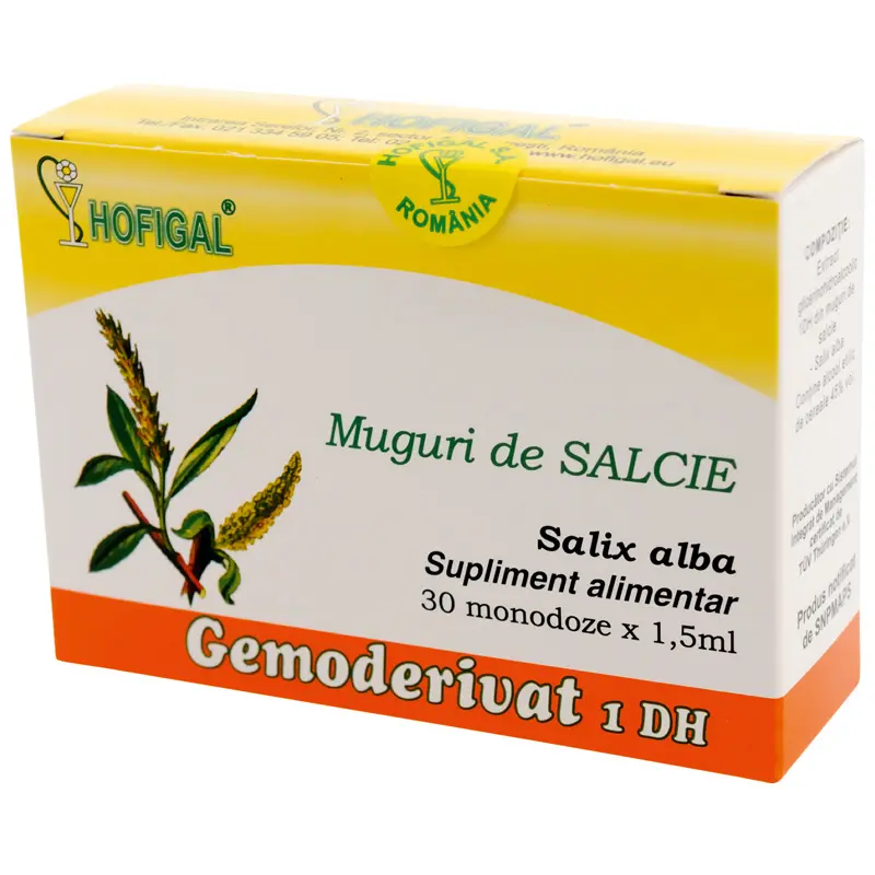 Gemoderivat din muguri de salcie 30 monodoze x 1,5 ml – Hofigal