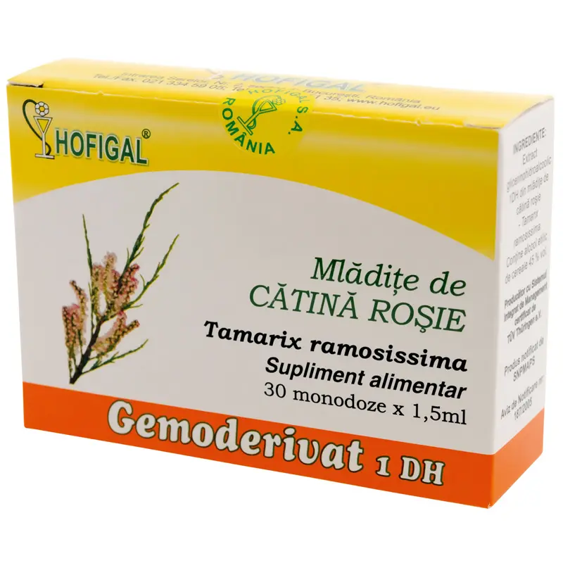 Gemoderivat mlădițe cătină roșie 30 monodoze x 1,5 ml – Hofigal