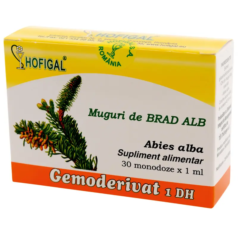 Gemoderivat muguri de brad alb 30 monodoze x 1,0 ml – Hofigal
