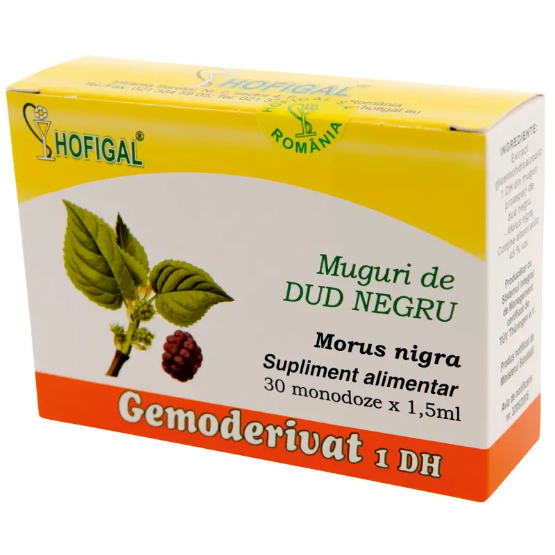Gemoderivat muguri de dud negru 30 monodoze x 1,5 ml – Hofigal