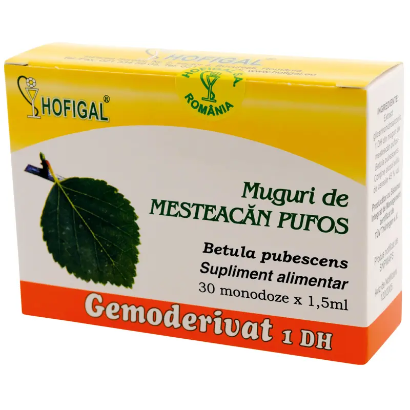 Gemoderivat muguri de mesteacăn 30 monodoze x 1,5 ml – Hofigal
