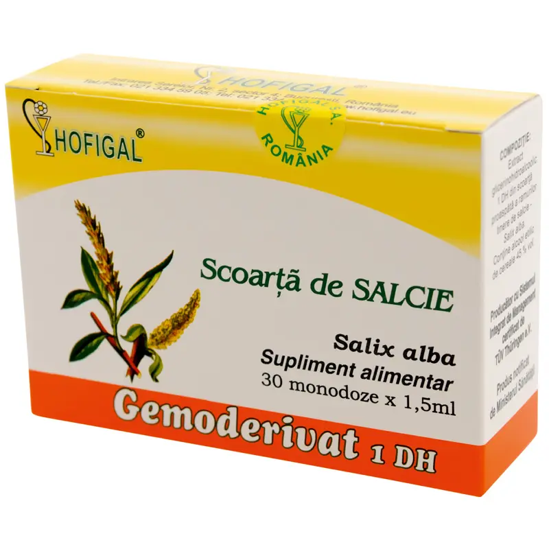 Gemoderivat scoarță de salcie 30 monodoze x 1,5 ml – Hofigal