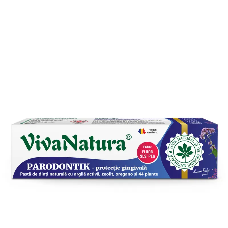 GennaDent Parodontik pasta de dinti fara fluor 80ml VivaNatura