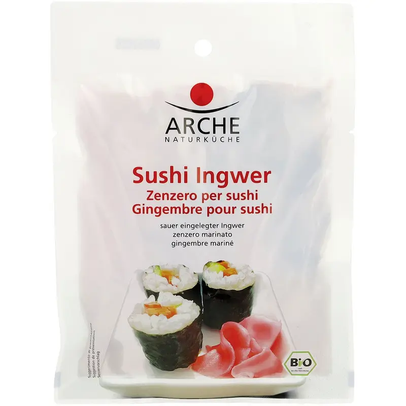 Ghimbir bio pentru sushi, 105g | Arche