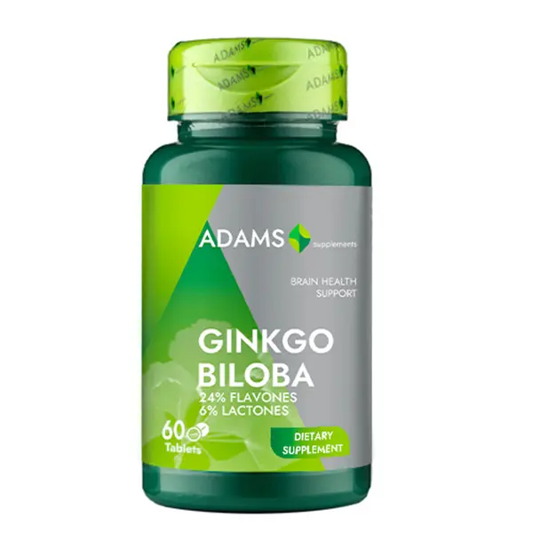 Ginkgo biloba 240 mg 60 comprimate – Adams Vision