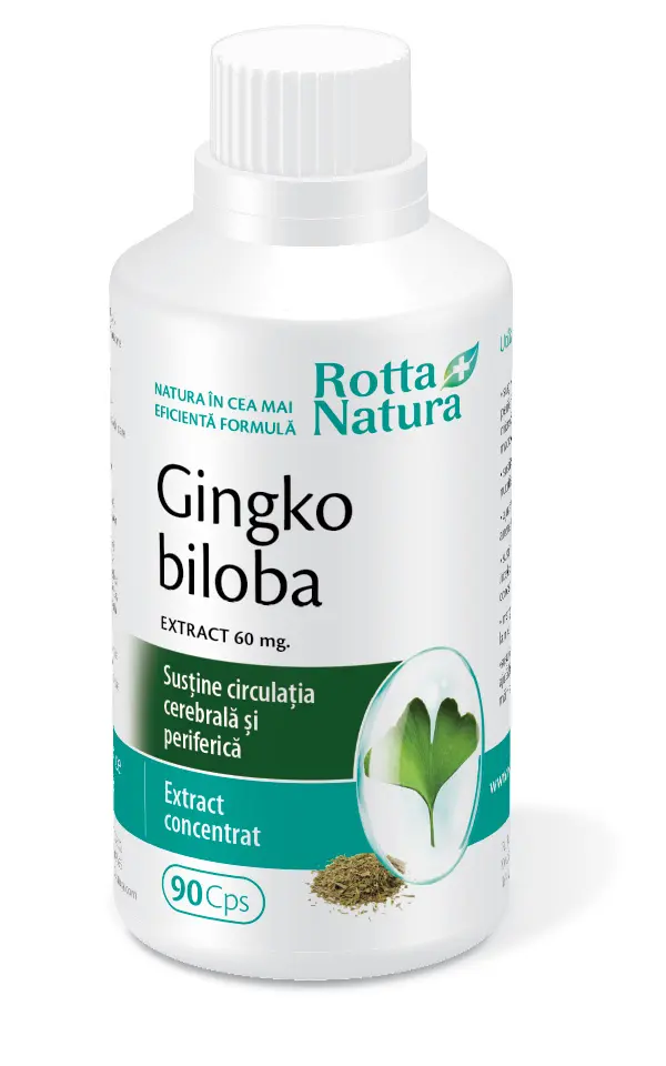 Ginkgo biloba extract 60 mg 90 capsule – Rotta Natura - Ginkgo