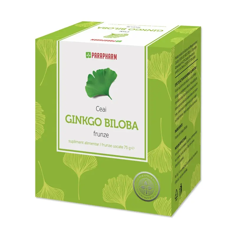 Ginkgo biloba frunze 75 g – Quantum Pharm - Ceai simplu
