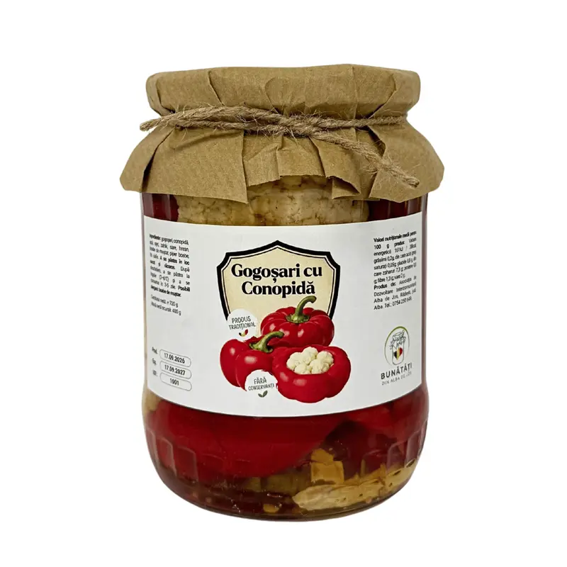 Gogoșari cu conopidă, Bunătăți din Alba de Jos, 720g