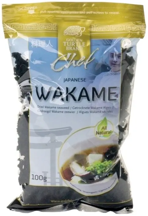 Golden Turtle Wakame Alge uscate, 100g