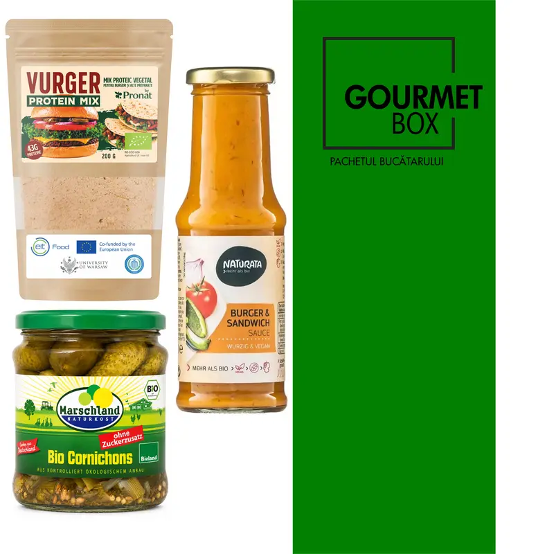 Gourmet Box - Burger la farfurie cu Vurger