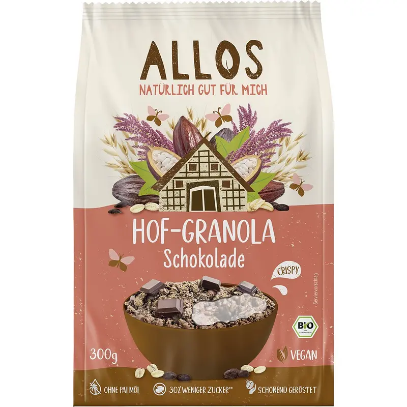 Granola bio cu ciocolata, 300g